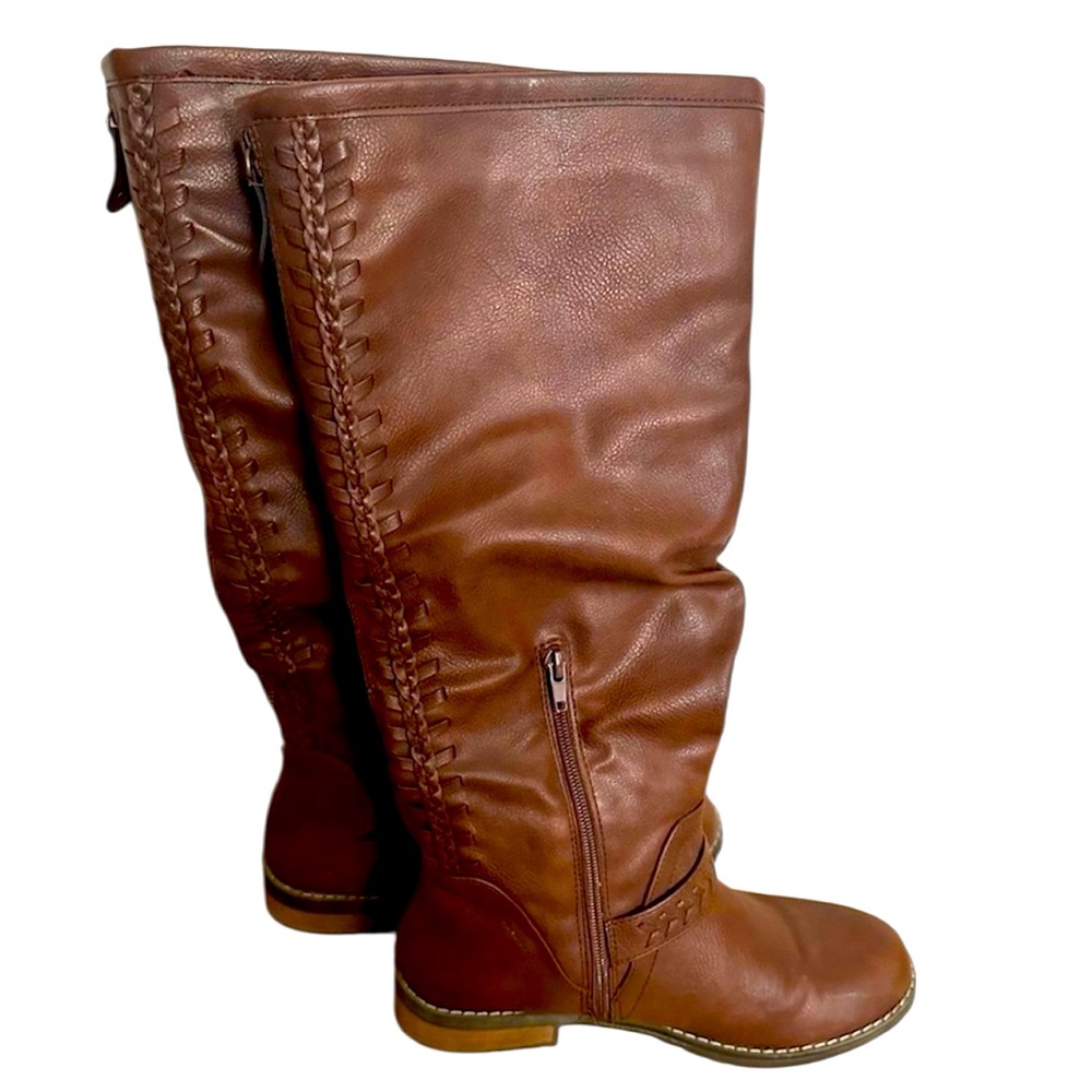 XOXO Brown Over the Knee Boots with Classic Style 7.5